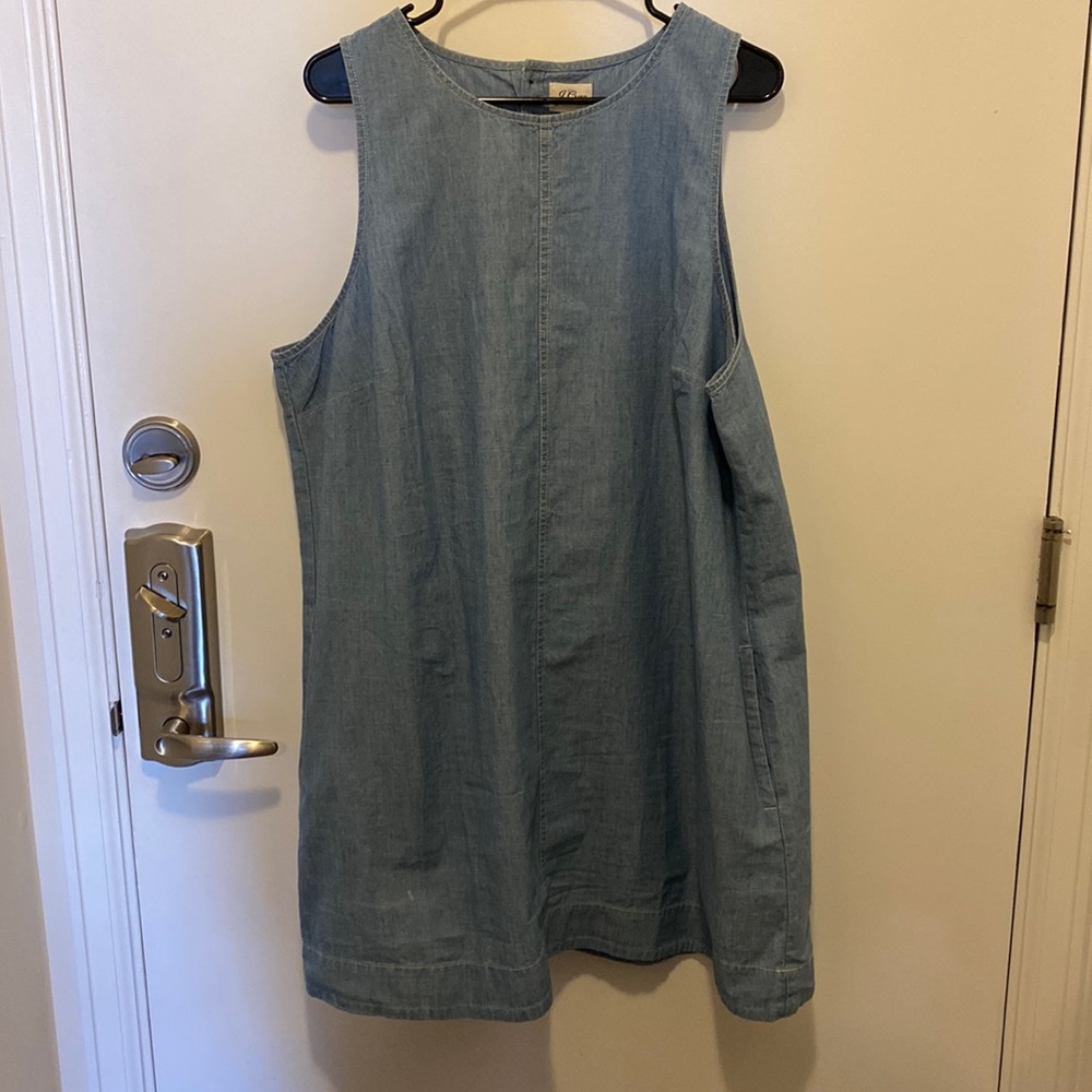 J. Crew Light Blue Denim Dress